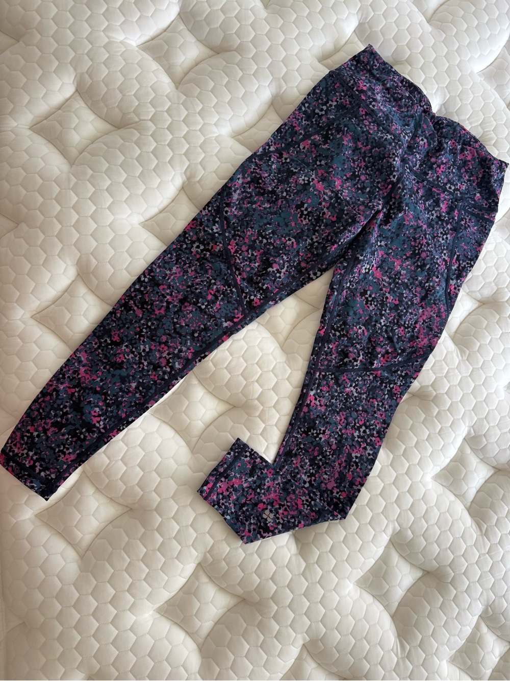 Sweaty Betty Power Full Length Leggings - Navy with Pink Accents